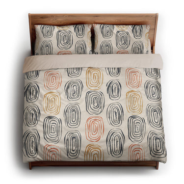 Horatio Ivory & Orange king - microfiber - Natural Backing