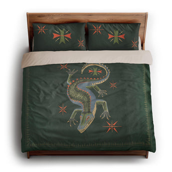 Hungry Alligator Green king - microfiber - Natural Backing