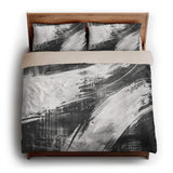 Emil Charcoal Grey king - microfiber - Natural Backing