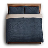 Terra Blue king - microfiber - Natural Backing