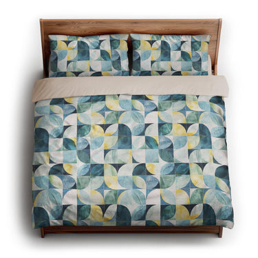 Aeolus Blue Green king - microfiber - Natural Backing