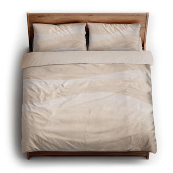Sinuous Ivory Monochrome king - microfiber - Natural Backing