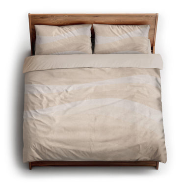 Sinuous Ivory Monochrome king - microfiber - Natural Backing