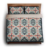 Elliot Blue & Orange king - microfiber - Natural Backing