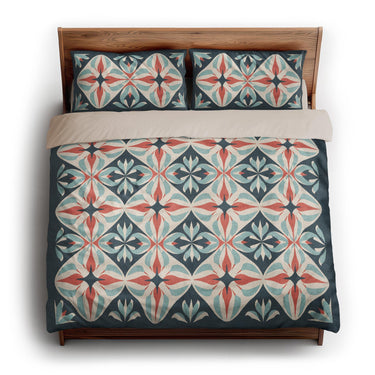 Elliot Blue & Orange king - microfiber - Natural Backing