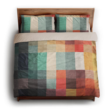 Polyphony Multicolor Earthtone king - microfiber - Natural Backing