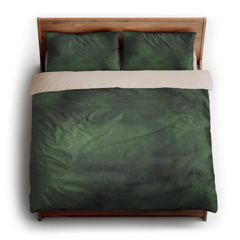 Andromeda Watercolor Navy & Kelly Green king - microfiber - Natural Backing