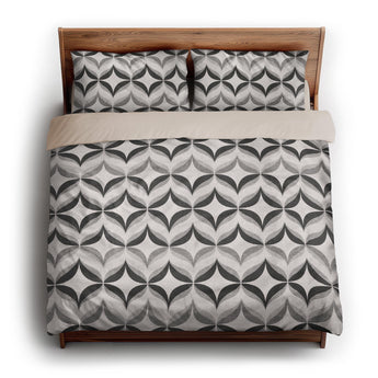 Jasper Greyscale king - microfiber - Natural Backing