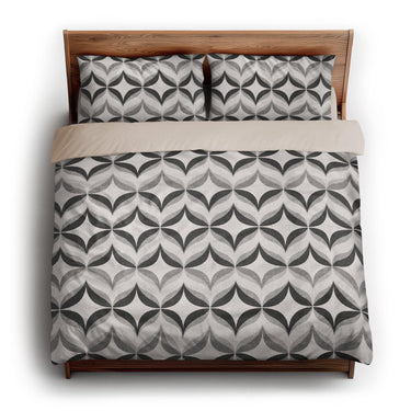 Jasper Greyscale king - microfiber - Natural Backing