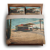 Desert Fill Station king - microfiber - Natural Backing