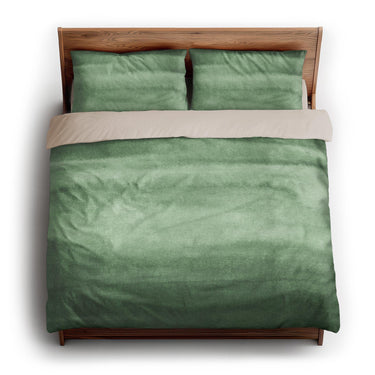 Jacinda Watercolor Green Ombre king - microfiber - Natural Backing