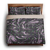 Acid Burn Purple & Green king - microfiber - Natural Backing