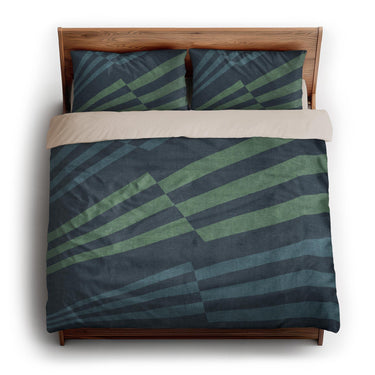 Prisma Blue & Green king - microfiber - Natural Backing