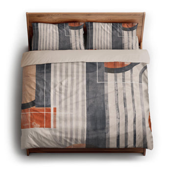 Gordian Navy & Orange king - microfiber - Natural Backing