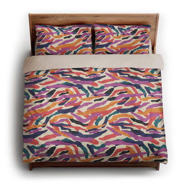 Alessa Multicolor king - microfiber - Natural Backing