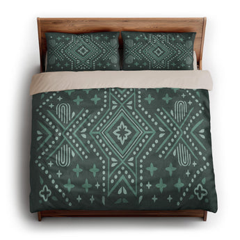 Durand Deep Turquoise king - microfiber - Natural Backing