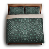 Durand Deep Turquoise king - microfiber - Natural Backing