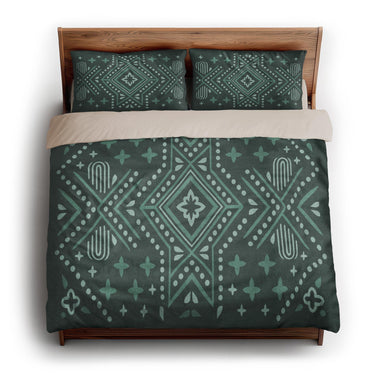 Durand Deep Turquoise king - microfiber - Natural Backing