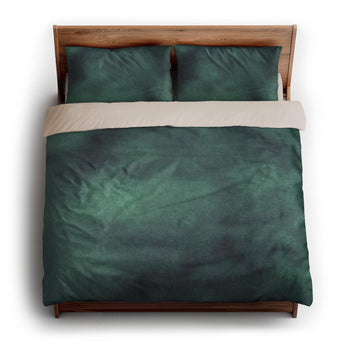 Andromeda Watercolor Teal king - microfiber - Natural Backing