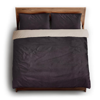 Keanu Watercolor Deep Purple Ombré king - microfiber - Natural Backing
