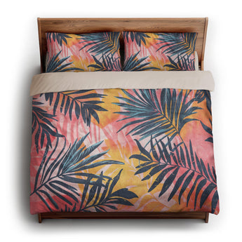 Florian Pink & Blue king - microfiber - Natural Backing