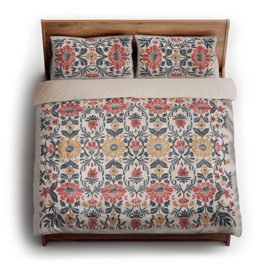 Corriana Navy & Red king - microfiber - Natural Backing