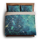 Sylvie Seafoam & Teal king - microfiber - Natural Backing