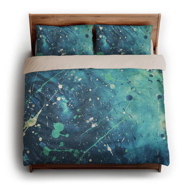 Sylvie Seafoam & Teal king - microfiber - Natural Backing