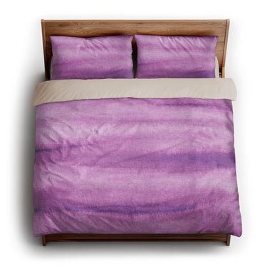 Ophelia Watercolor Violet Balayage king - microfiber - Natural Backing
