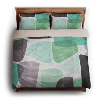 Tabitha Seaglass king - microfiber - Natural Backing