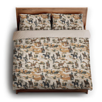 Desert Cowboys king - microfiber - Natural Backing
