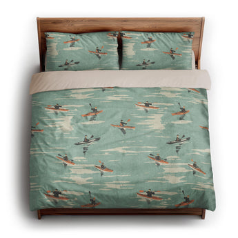Open Water Kayakers king - microfiber - Natural Backing