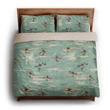 Open Water Kayakers king - microfiber - Natural Backing