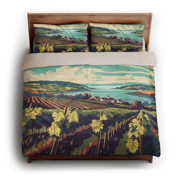 Finger Lakes Vineyard king - microfiber - Natural Backing