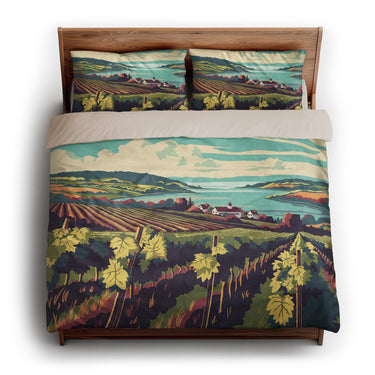 Finger Lakes Vineyard king - microfiber - Natural Backing
