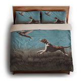 That Dog'll Hunt Blue king - microfiber - Natural Backing