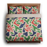 Cosimo Blue Green Red king - microfiber - Natural Backing