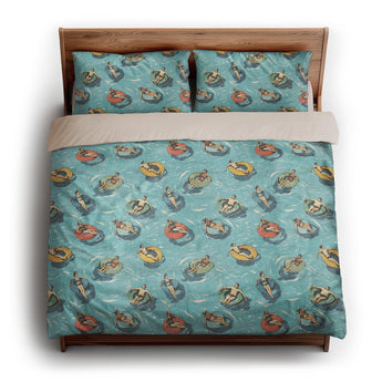 Lazy River king - microfiber - Natural Backing