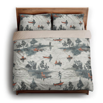 Gone Fishing king - microfiber - Natural Backing
