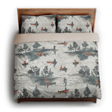 Gone Fishing king - microfiber - Natural Backing
