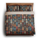 Tribal Masks king - microfiber - Natural Backing
