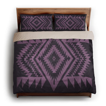 Reyno Lilac & Eggplant king - microfiber - Natural Backing