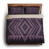 Reyno Lilac & Eggplant king - microfiber - Natural Backing