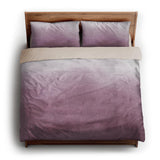 Kieran Watercolor Mauve Ombre king - microfiber - Natural Backing