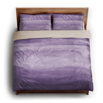 Jacinda Watercolor Purple Ombre king - microfiber - Natural Backing