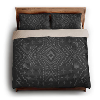 Durand Charcoal Grey king - microfiber - Natural Backing