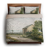Road to the Shore by William Newton king - microfiber - Natural Backing