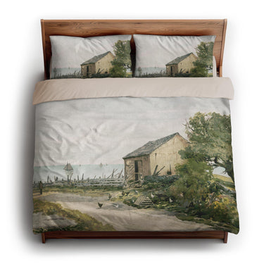 Road to the Shore by William Newton king - microfiber - Natural Backing