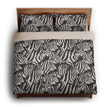 Dazzle of Zebras king - microfiber - Natural Backing
