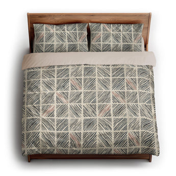 Lionel Black & Ivory king - microfiber - Natural Backing